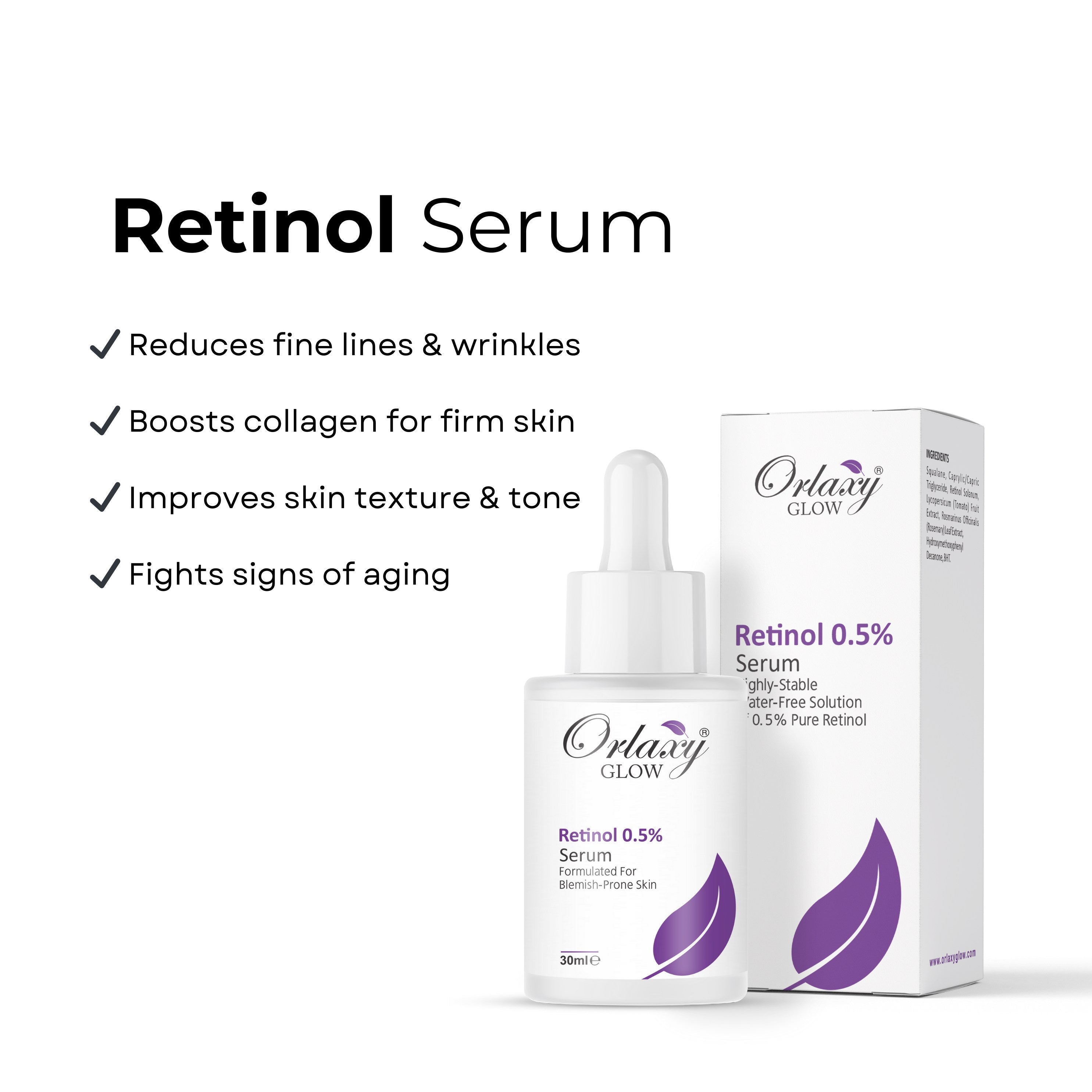 Retinol 0.5% Anti-Aging & Skin Renewal Serum 30ml